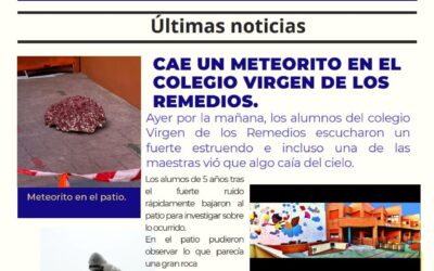5 años: ¡Ha caído un meteorito en el patio de infantil!